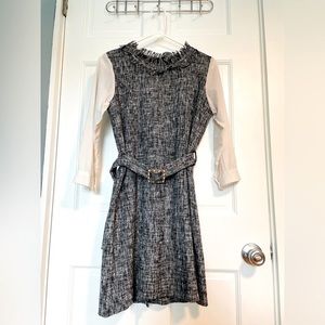 🌸ASOS Longsleeve Tweed Dress with Detachable Belt